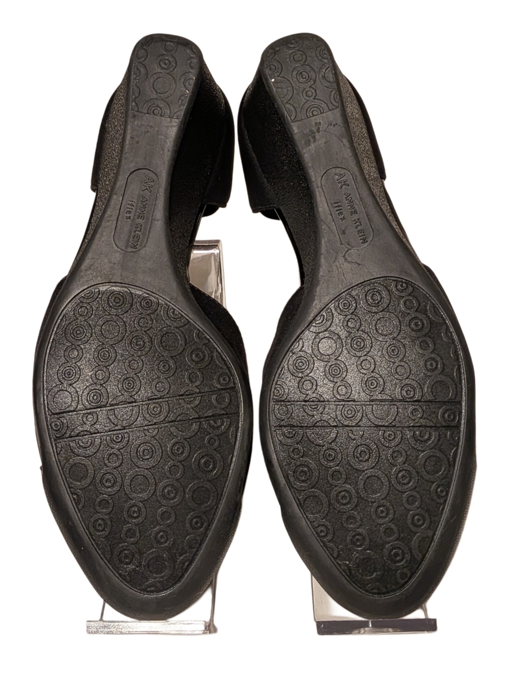 Anne Klein iFlex Black Slingback Wedge Heels Womens Size 6.5 M Comfort Shoes - Picture 3 of 10